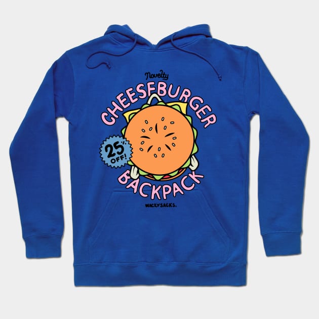 Cheeseburger Backpack! Hoodie by Pajamamas